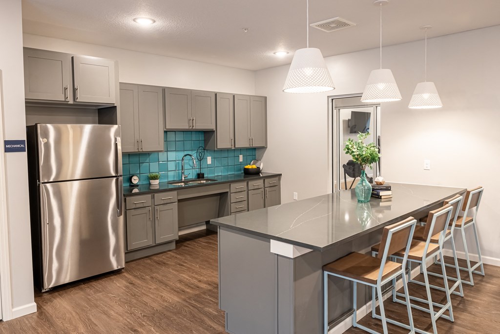 kitchen in community room