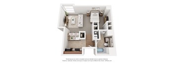 Studio 1 bath at Lowertown Commons Apartments, Minnesota, 55101