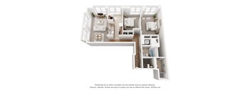 2 bed 1 bath A at Lowertown Commons Apartments, Minnesota