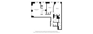 a floor plan of a residence with an open floor plan