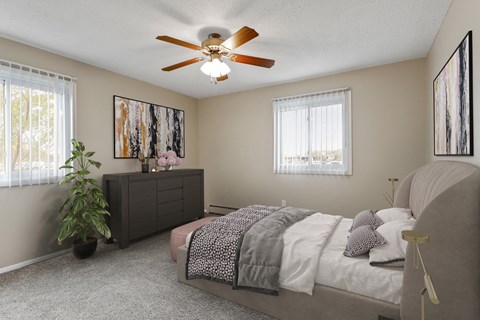 Gorgeous Bedroom at Northtown Village Apartments, Spring Lake Park Minnesota