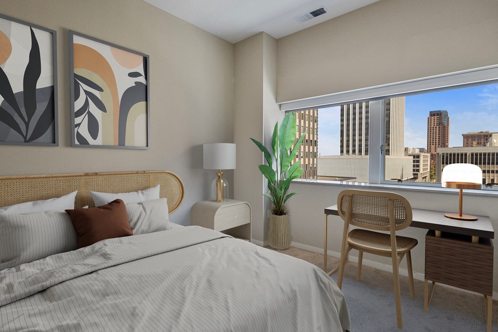 Large Bedroom at Press House Apartments, St Paul, Minnesota