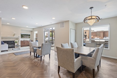 Elegant Dining Space at The Quill 55+ Apartments, Hastings, MN, 55033