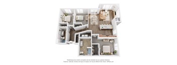 a 3 bedroom floor plan of a 2100 sq ft house