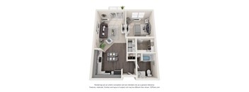 a stylized floor plan of a 2103 sq ft