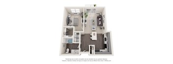 1 bedroom 1 bathroom D at Technology Park Apartments, Rochester