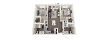 a 3 bedroom floor plan with a bathroom and a living room