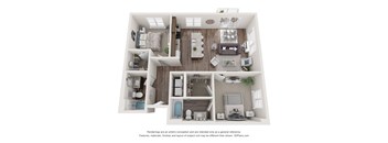 2 bedroom 2 bathroom H at Technology Park Apartments, Rochester, Minnesota