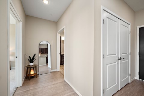 A white door is on the right side of the image at The Winslow 62+ Apartments, Minnesota, 55118