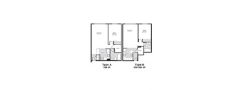 A floor plan compares two types of small houses.