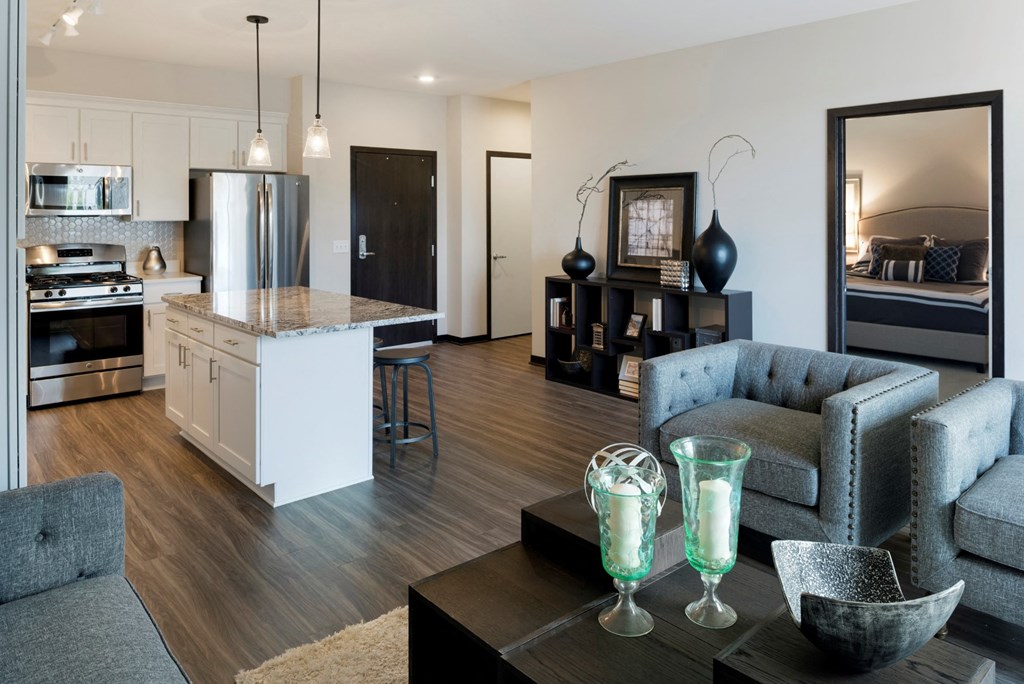 Plank flooring at The Shoreham, St. Louis Park, 55416