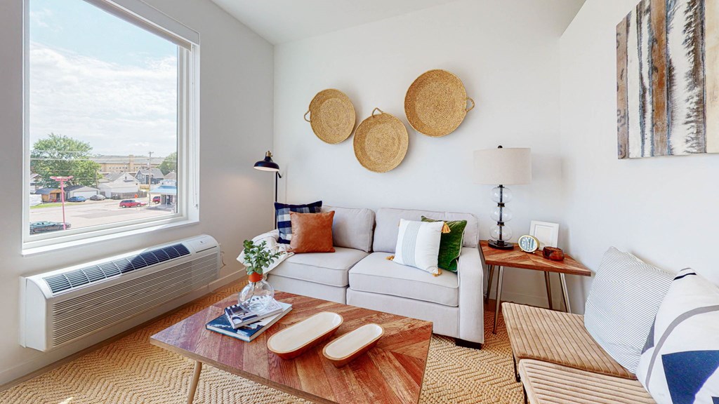 Living decor 1 at CityLine Apartments, Minnesota