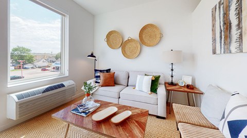 Living decor 1 at CityLine Apartments, Minnesota