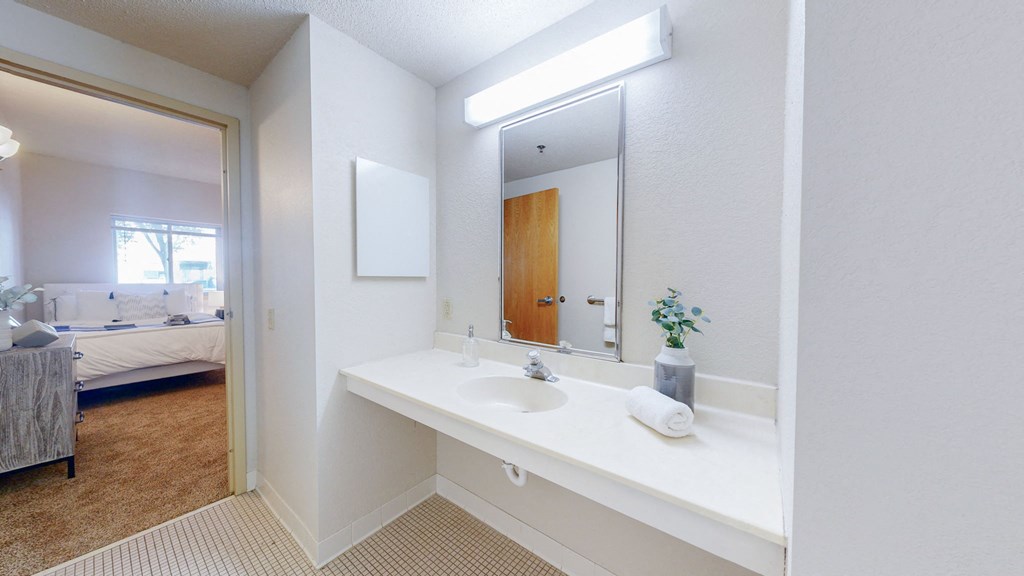 White Bathroom at Bierman Place, Minneapolis, MN