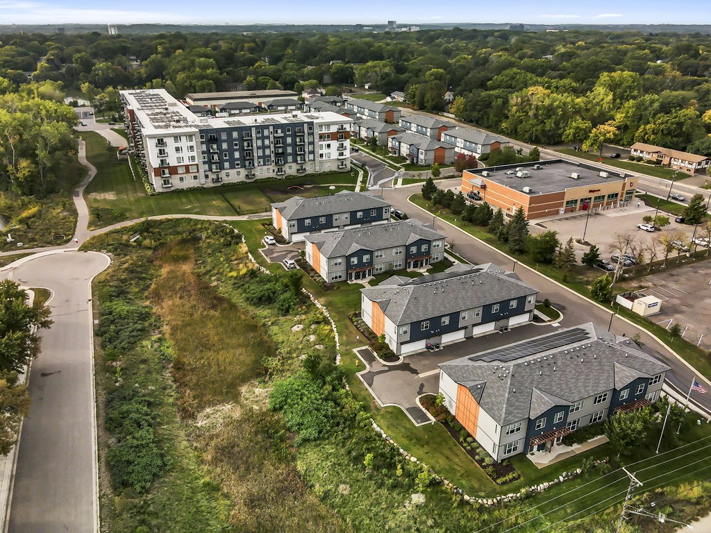 arial view of the campus