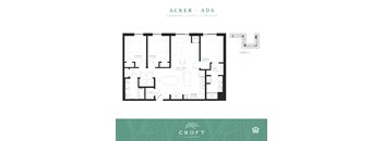 ACKER ADA Floor Plan at Croft at Rosecott, Rosemount, 55068
