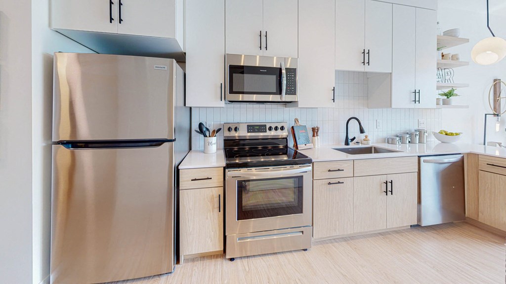 Kitchen appliances at CityLine Apartments, Minneapolis, MN