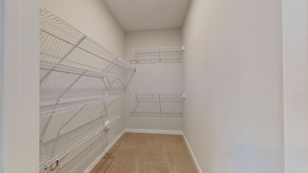 Large closet with wire shelving
