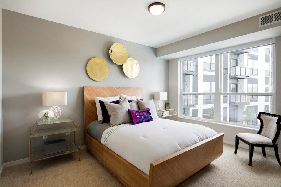 Well Lite Bedroom, Residences at 1700, Minnetonka