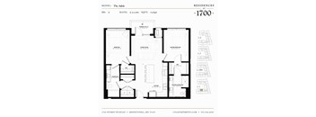 The Adele Floor plan at Residences at 1700, Minnetonka, Minnesota