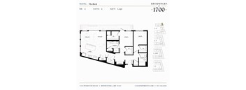 The Beryl Floor plan at Residences at 1700, Minnetonka, Minnesota
