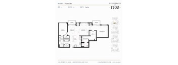 The Cecelia Floor plan at Residences at 1700, Minnesota
