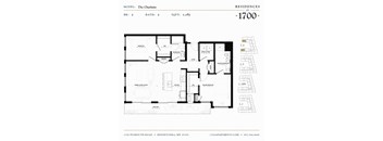 The Charlotte Floor plan at Residences at 1700, Minnetonka, MN 55305