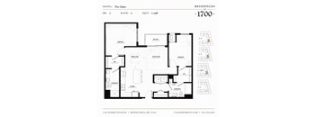 The Claire Floor plan at Residences at 1700, Minnetonka