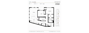 The Delilah Floor plan at Residences at 1700, Minnesota
