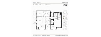 The Kathryn Floor plan at Residences at 1700, Minnesota, 55305