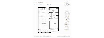 The Madeline Floor plan at Residences at 1700, Minnetonka, MN