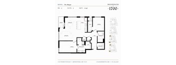 The Margot Floor plan at Residences at 1700, Minnetonka, MN