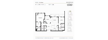 The Marie Floor plan at Residences at 1700, Minnetonka, MN 55305