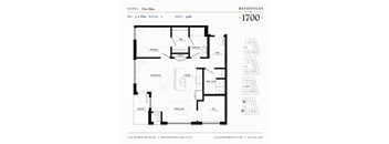 The Olive Floor plan at Residences at 1700, Minnesota, 55305