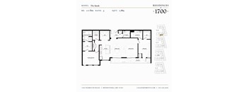 The Sarah Floor plan at Residences at 1700, Minnetonka, 55305
