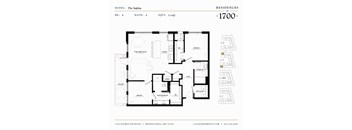 The Sophia Floor plan at Residences at 1700, Minnetonka, 55305
