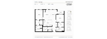 The Violet Floor plan at Residences at 1700, Minnetonka, MN 55305