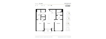 The Isabel 2 bedroom floor plan