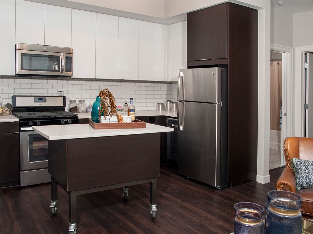 Modern Kitchen Cabinets with 42” Uppers at Custom House, St. Paul