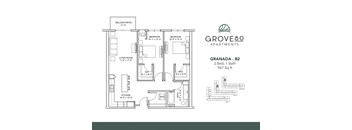 Granada - B2 Floor Plan at Grove80 Apartments, Cottage Grove, MN