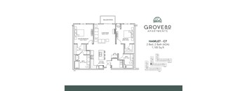 Hamlet - C7-ADA Floor Plan at Grove80 Apartments, Cottage Grove, MN
