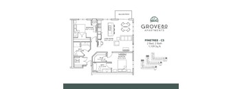 Pinetree - C5 Floor Plan at Grove80 Apartments, Minnesota, 55016