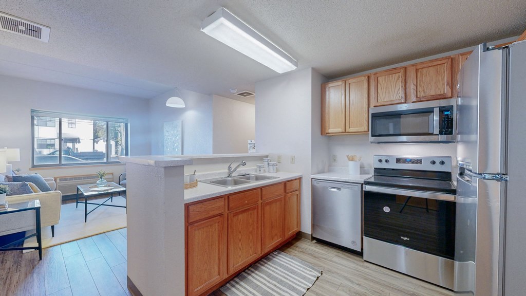 Fully Equipped Kitchen at Bierman Place, Minneapolis, MN, 55414