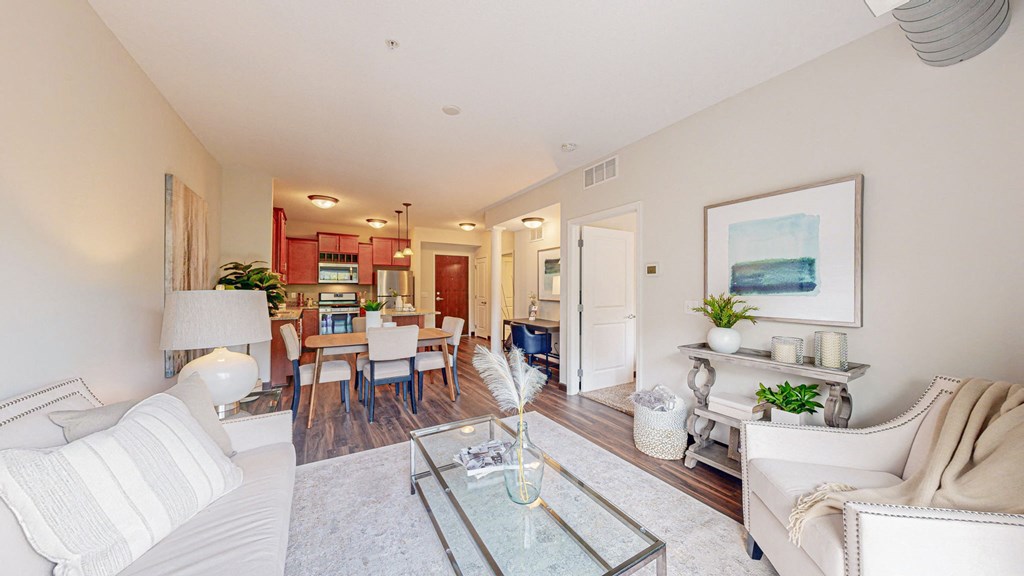 Living Room With Kitchen at Victoria Flats, Minnesota, 55386