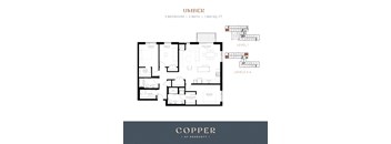 Umber Floor Plan at Copper at Rosecott, Rosemount, MN, 55068