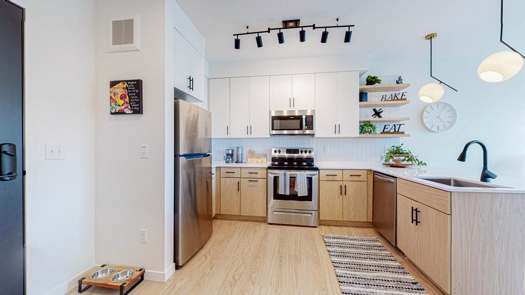 Interior decoration at CityLine Apartments, Minneapolis, MN