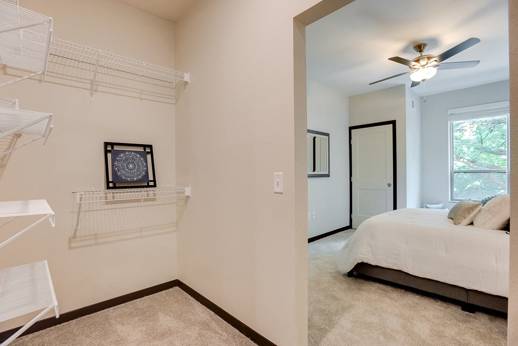 walk-in closet at Lake Jonathan Flats, Chaska, Minnesota