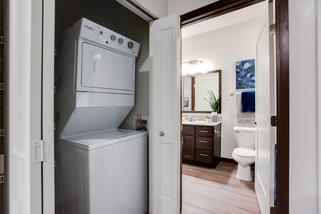 In-home washer and dryer at Lake Jonathan Flats, Chaska