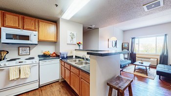full kitchen with dishwasher, microwave, full kitchen with dishwasher, microwave,