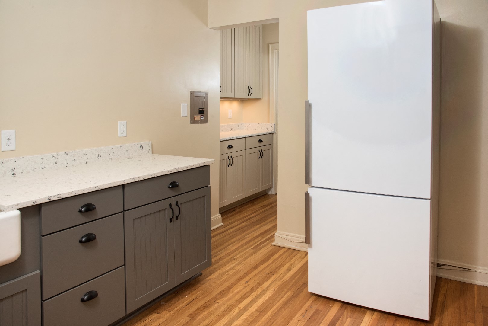 Family Sized Refrigerator with Freezer in Kitchen of 3500 Dupont